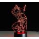 Beling 3D lámpa, Deadpool 3 , 7 színű S494