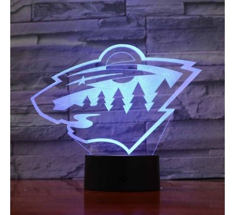 Beling 3D lámpa, Minnesota Wild , 7 színű S16S1LD