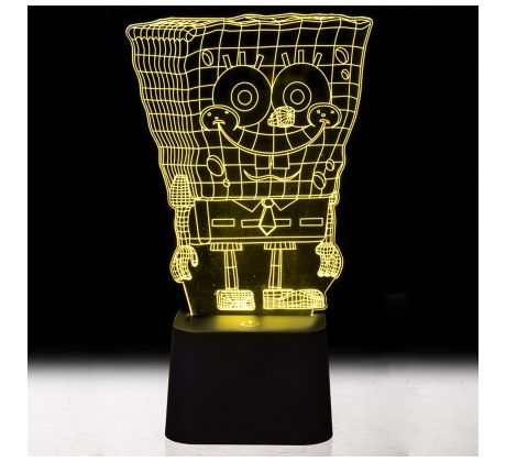 Beling 3D lámpa, Spongyabob, 7 színű S106