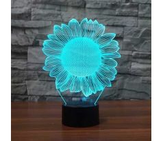 Beling 3D lámpa, Napraforgó, 7 színű S108