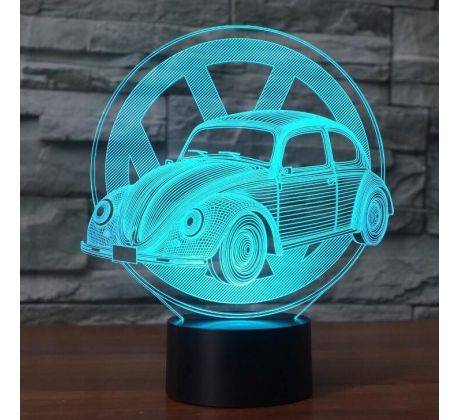 Beling 3D lámpa, VW Bogár, 7 színű S113