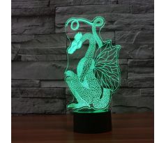 Beling 3D lámpa, Sárkány 2, 7 színű S123