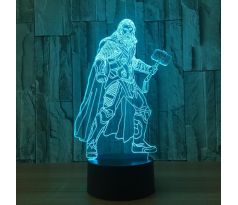 Beling 3D lámpa, Thor, 7 színű S132