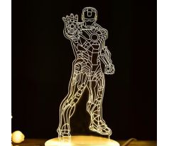 Beling 3D lámpa, Iron Man 3, 7 színű S143