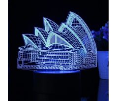 Beling 3D lámpa, Sydney, 7 színű S144