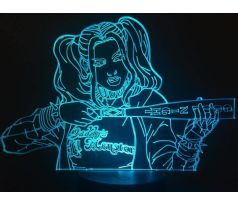 Beling 3D lámpa, Harley Quinn, 7 színű S187