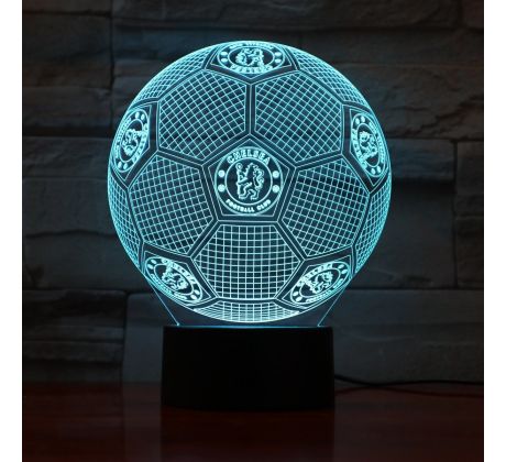 Beling 3D lámpa, Labda Chelsea logóval, 7 színű S194