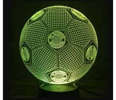 Beling 3D lámpa, Labda FC Bayern München logóval, 7 színű S195