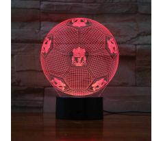Beling 3D lámpa, Labda Liverpool logóval, 7 színű S198