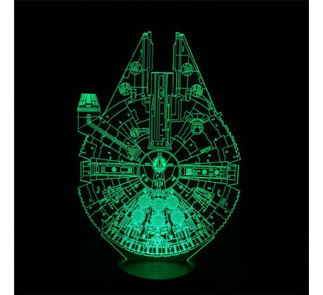 Beling 3D lámpa, Millennium Falcon, 7 színű S2