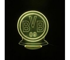 Beling 3D lámpa, BVB Borussia Dortmund, 7 színű S201