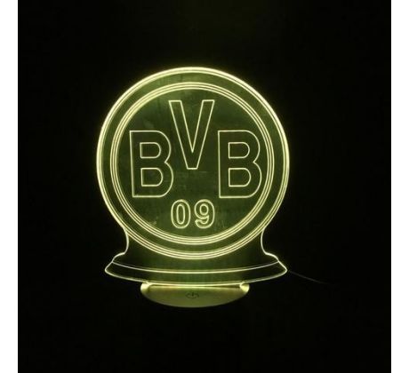 Beling 3D lámpa, BVB Borussia Dortmund, 7 színű S201
