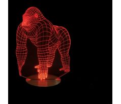Beling 3D lámpa, Gorilla, 7 színű S23