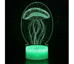 Beling 3D lámpa, Medúza, 7 színű S266