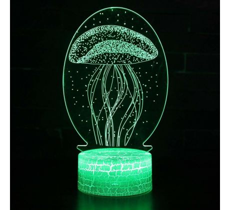 Beling 3D lámpa, Medúza, 7 színű S266