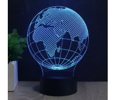 Beling 3D lámpa, Föld, 7 színű S292