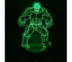 Beling 3D lámpa, Hulk, 7 színű S295