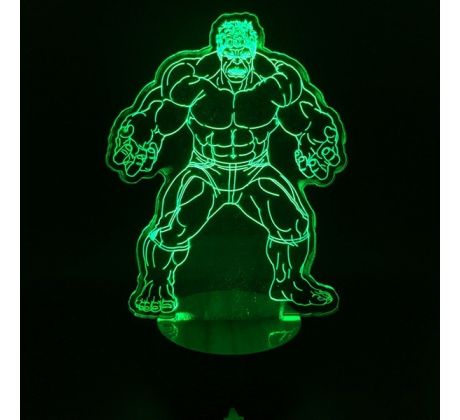 Beling 3D lámpa, Hulk, 7 színű S295