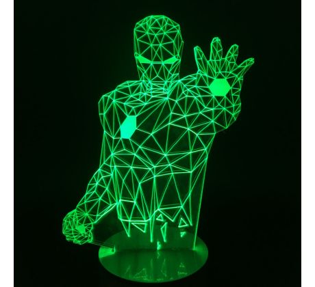 Beling 3D lámpa, Iron Man 2, 7 színű S297