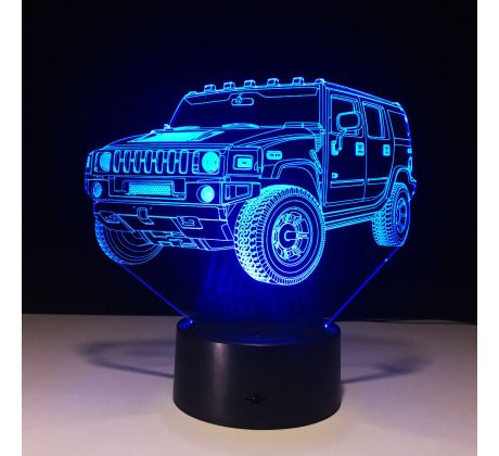 Beling 3D lámpa, Hummer, 7 színű S305