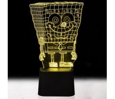 Beling 3D lámpa, Spongya bob, 7 színű S318