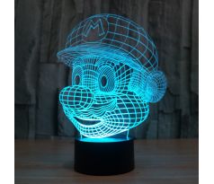 Beling 3D lámpa, Super Mário, 7 színű S326