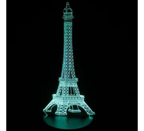Beling 3D lámpa, Eiffel torony, 7 színű S331