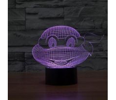Beling 3D lámpa, Nindzsa, 7 színű S345