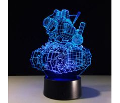 Beling 3D lámpa, T-a-n-k, 7 színű S35