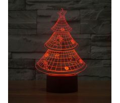 Beling 3D lámpa, Karácsonyfa, 7 színű S358