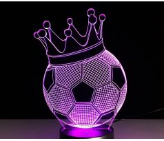 Beling 3D lámpa, Király labda, 7 színű S336