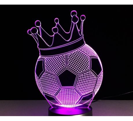 Beling 3D lámpa, Király labda, 7 színű S336