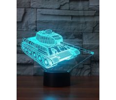 Beling 3D lámpa, Tank, 7 színű S394