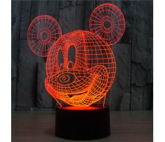 Beling 3D lámpa, Mickey mouse, 7 színű S398