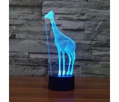 Beling 3D lámpa, Zsiráf, 7 színű S400