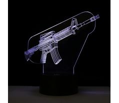 Beling 3D lámpa, M16 A4, 7 színű S415
