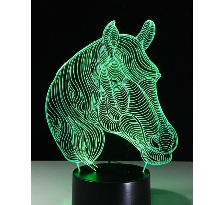 Beling 3D lámpa, Lófej 2, 7 színű S425