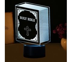Beling 3D lámpa, Biblia, 7 színű S427