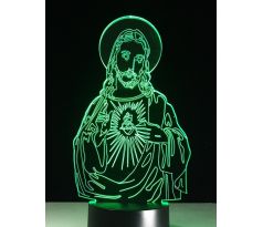 Beling 3D lámpa, Krisztus, 7 színű S430