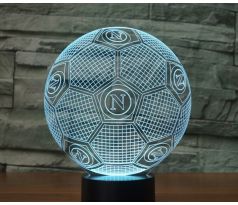 Beling 3D lámpa,S.S.C. Napoli labda, 7 színű S461