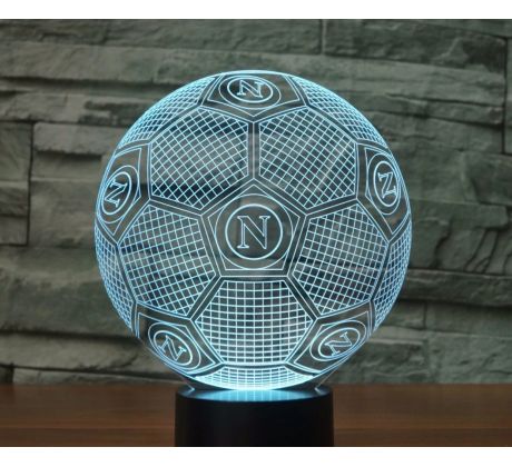 Beling 3D lámpa,S.S.C. Napoli labda, 7 színű S461