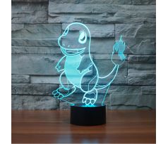 Beling 3D lámpa,Charmander, 7 színű S476