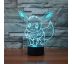 Beling 3D lámpa, Eevee, 7 színű S478