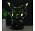 Beling 3D lámpa,Pikachu 2, 7 színű S480