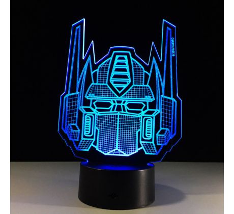 Beling 3D lámpa, optimus prime maszk , 7 színű S486