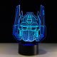 Beling 3D lámpa, optimus prime maszk , 7 színű S486