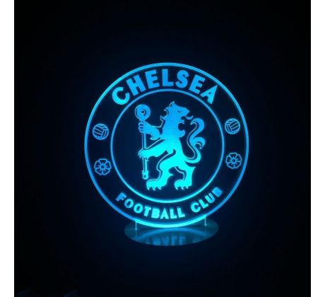 Beling 3D lámpa, Chelsea, 7 színű S49