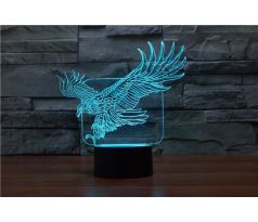 Beling 3D lámpa, Eagles, 7 színű S491