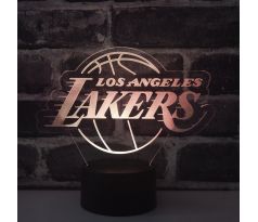 Beling 3D lámpa, Los Angeles Lakers, 7 színű S493