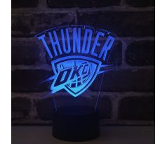 Beling 3D lámpa, Oklahoma City Thunder, 7 színű S495